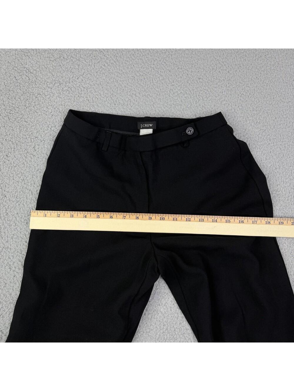 J.CREW 100% Wool Black Trousers Pants Lined Women's P6 (26x28) Made in Japan - Picture 6 of 12